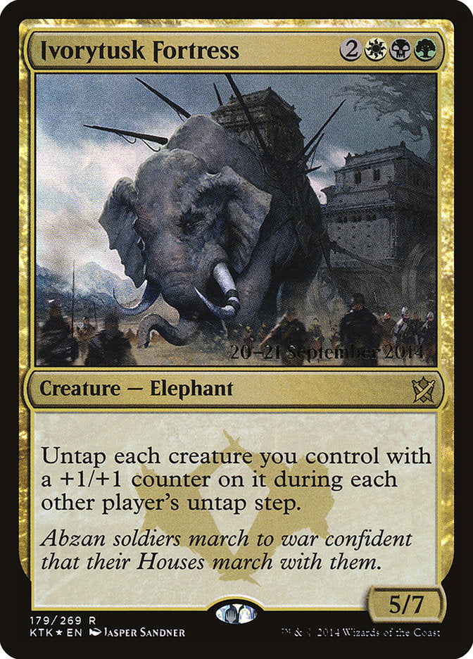 Ivorytusk Fortress [Khans of Tarkir Prerelease Promos] | Clutch Gaming