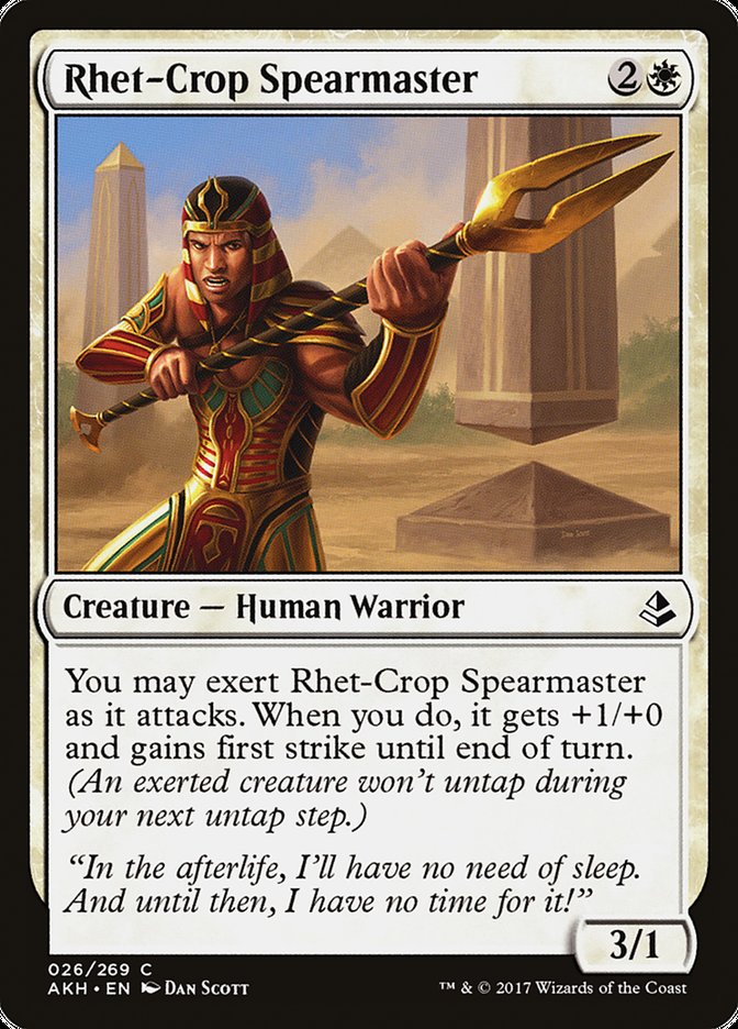 Rhet-Crop Spearmaster [Amonkhet] | Clutch Gaming