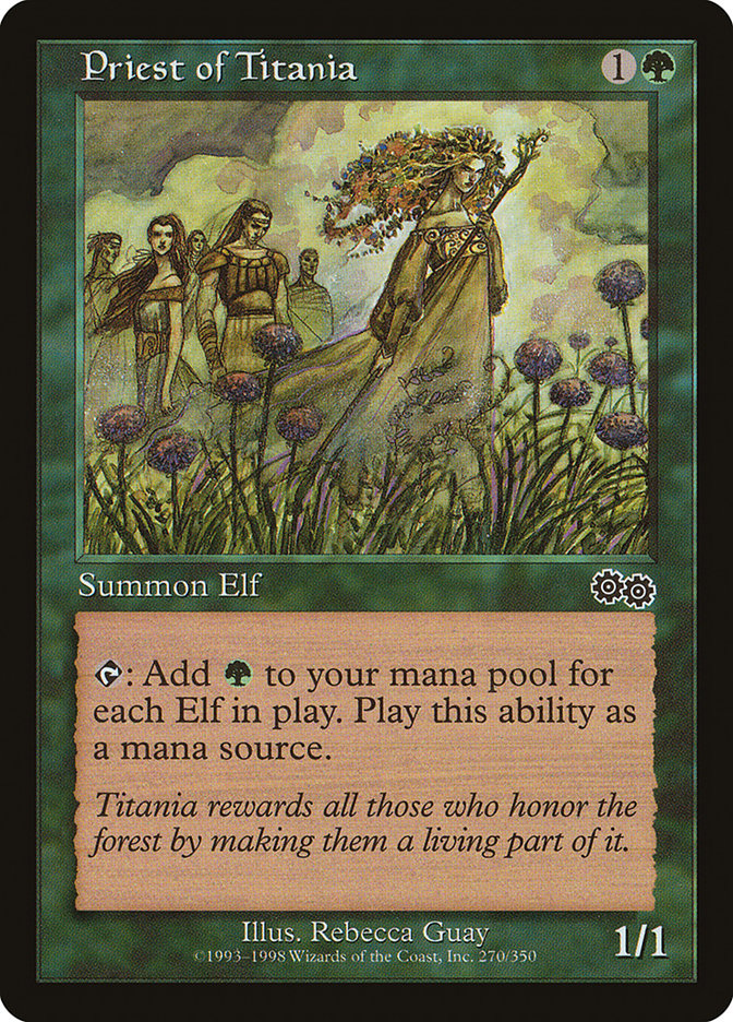 Priest of Titania [Urza's Saga] | Clutch Gaming