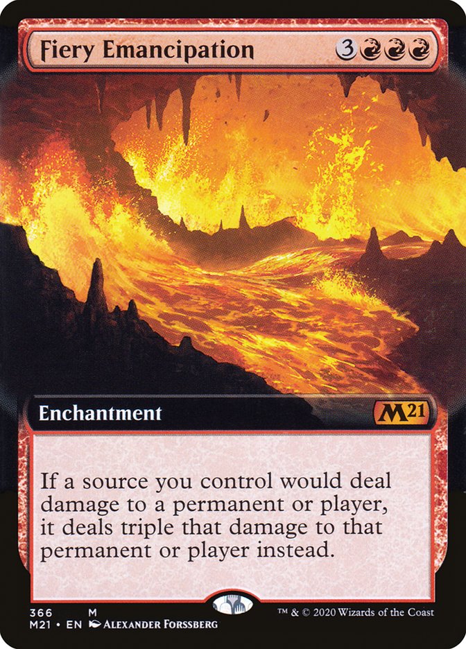 Fiery Emancipation (Extended Art) [Core Set 2021] | Clutch Gaming