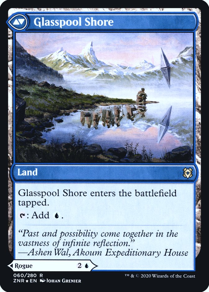 Glasspool Mimic // Glasspool Shore [Zendikar Rising Prerelease Promos] | Clutch Gaming