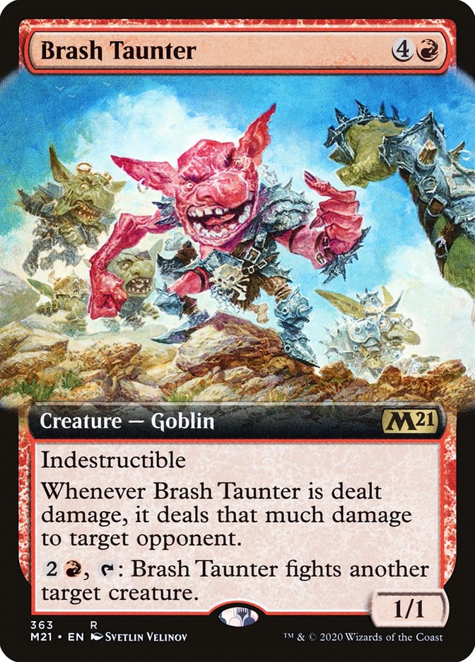 Brash Taunter (Extended Art) [Core Set 2021] | Clutch Gaming