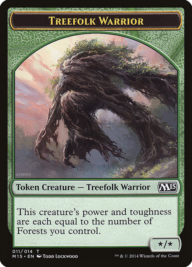 Treefolk Warrior Token [Magic 2015 Tokens] | Clutch Gaming