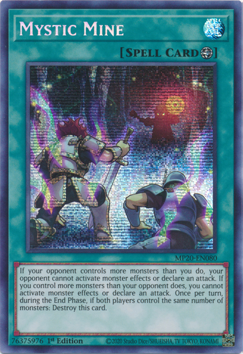 Mystic Mine [MP20-EN080] Prismatic Secret Rare | Clutch Gaming