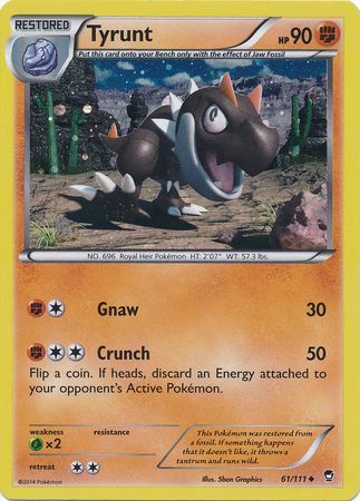 Tyrunt (61/111) (Cosmos Holo) [XY: Furious Fists] | Clutch Gaming