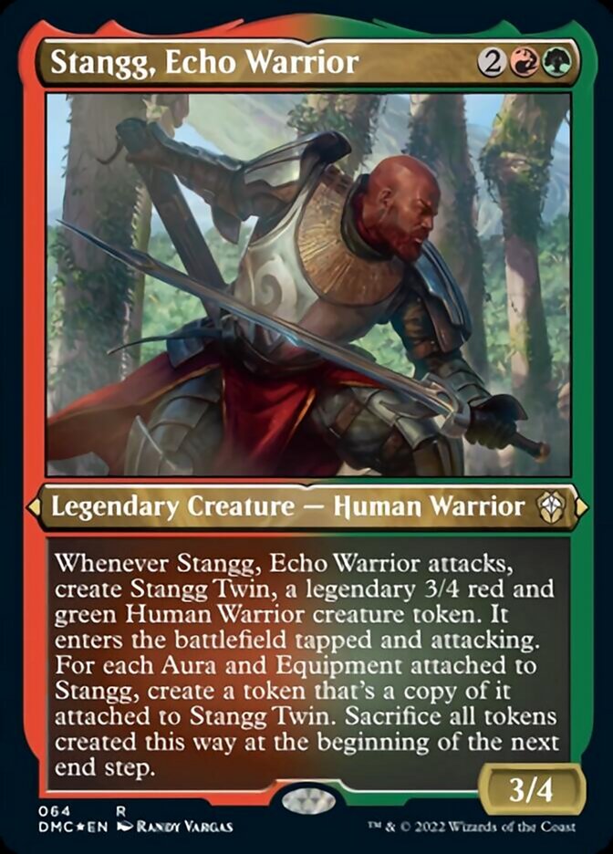 Stangg, Echo Warrior (Foil Etched) [Dominaria United Commander] | Clutch Gaming