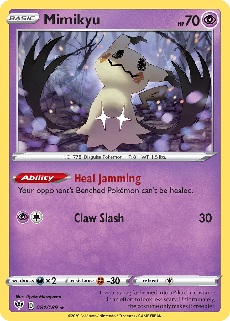 Mimikyu (081/189) [Sword & Shield: Darkness Ablaze] | Clutch Gaming