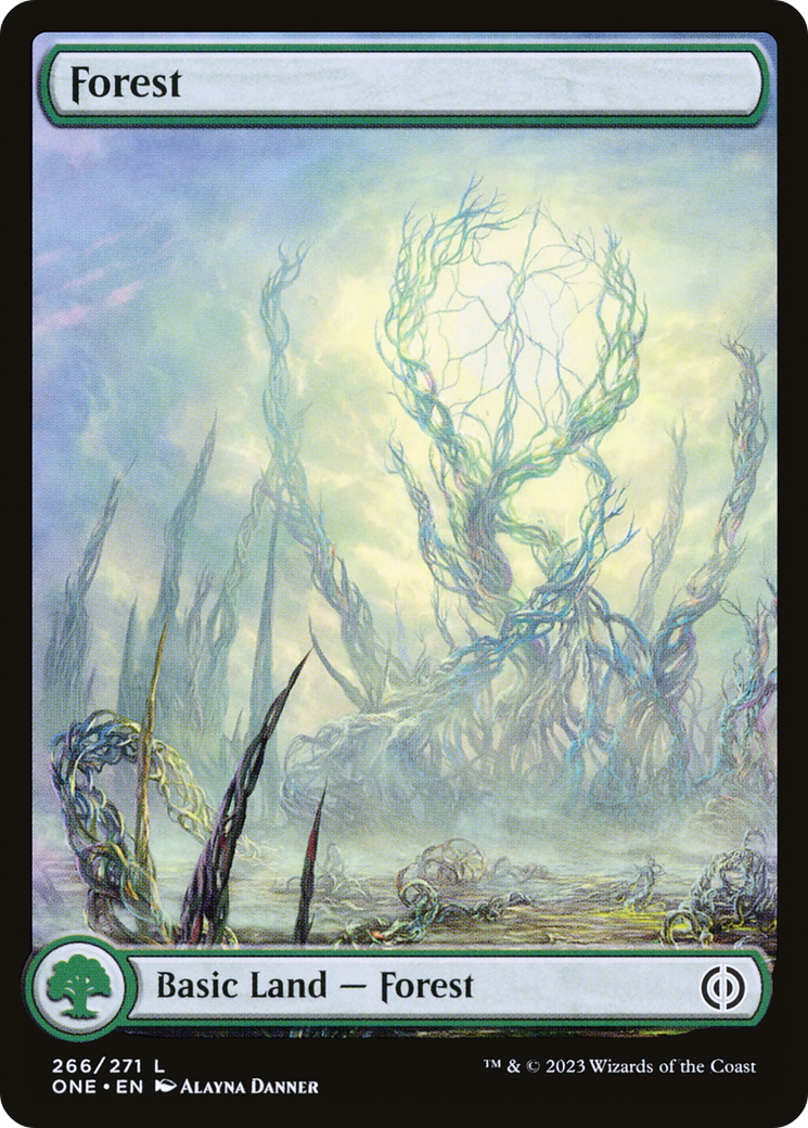 Forest (266) (Full-Art) [Phyrexia: All Will Be One] | Clutch Gaming