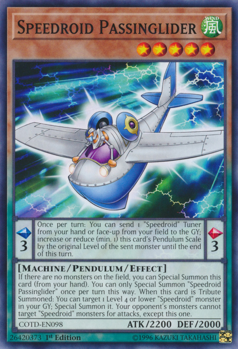 Speedroid Passinglider [COTD-EN098] Common | Clutch Gaming