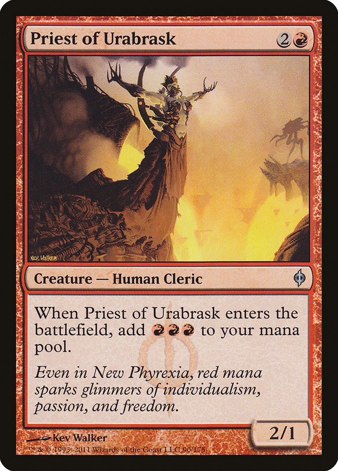 Priest of Urabrask [New Phyrexia] | Clutch Gaming