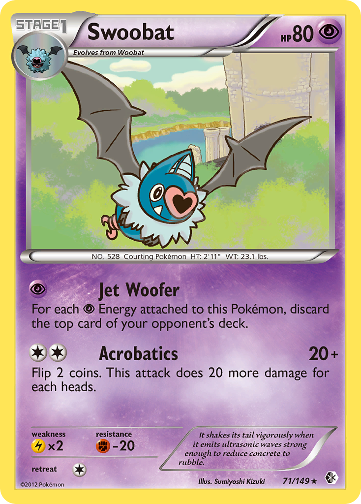 Swoobat (71/149) [Black & White: Boundaries Crossed] | Clutch Gaming