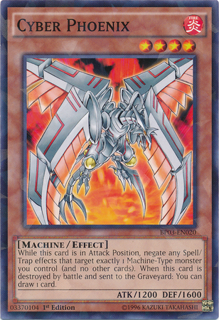 Cyber Phoenix [BP03-EN020] Shatterfoil Rare | Clutch Gaming