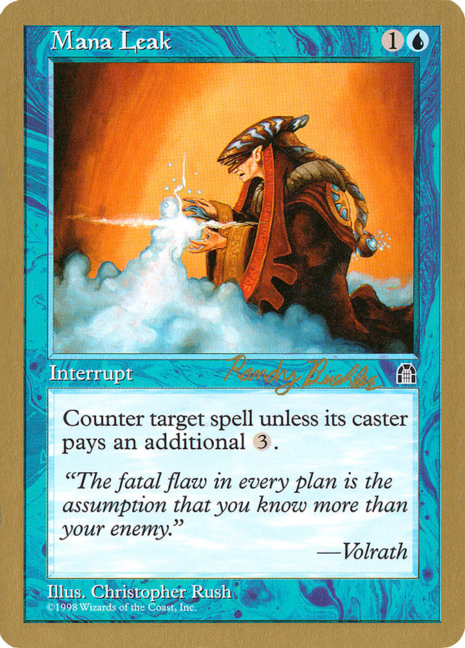 Mana Leak (Randy Buehler) [World Championship Decks 1998] | Clutch Gaming