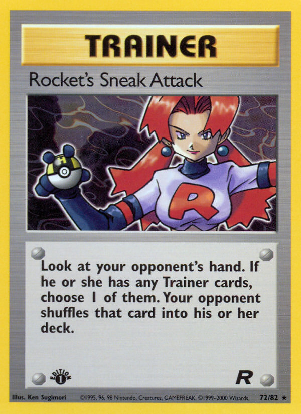 Rocket's Sneak Attack (72/82) [Team Rocket 1st Edition] | Clutch Gaming