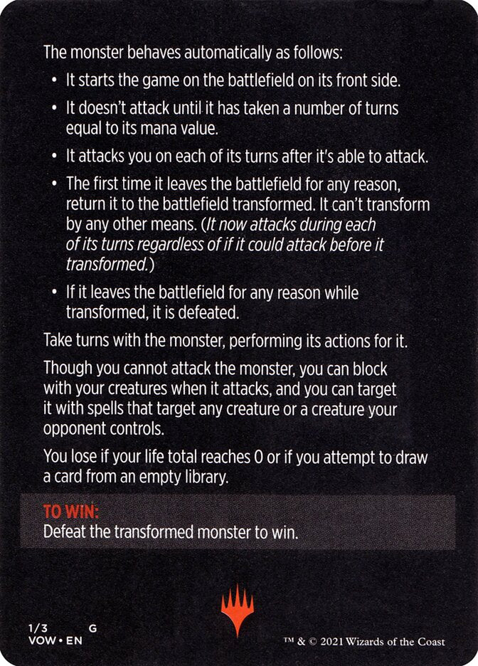 Monster of The Week (Magic Minigame) [Innistrad: Crimson Vow Minigame] | Clutch Gaming