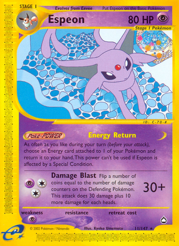 Espeon (11/147) [Aquapolis] | Clutch Gaming