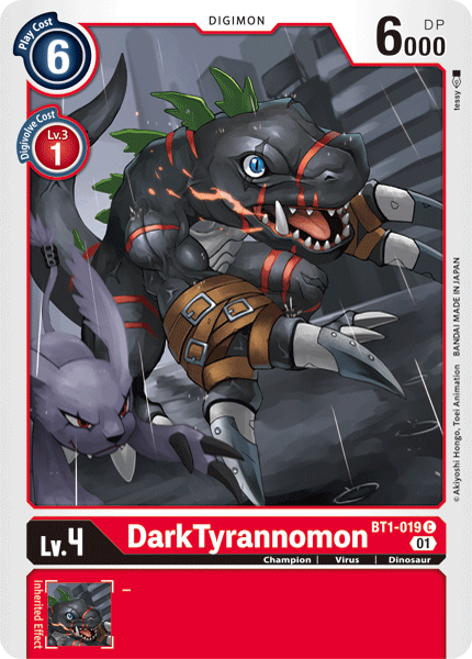 DarkTyrannomon [BT1-019] (Alternative Art) [Starter Deck: Gallantmon] | Clutch Gaming