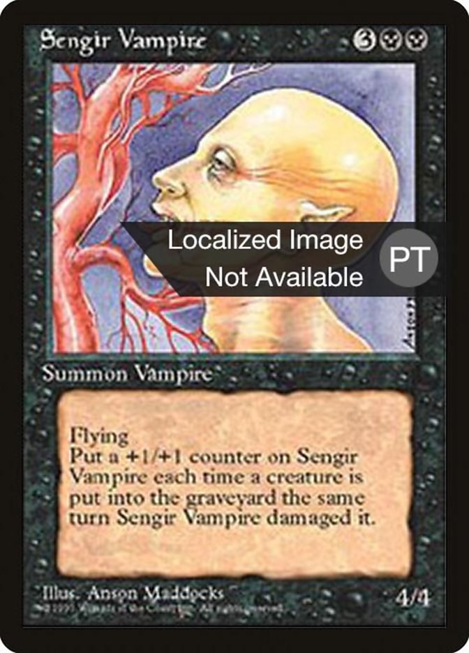 Sengir Vampire [Fourth Edition (Foreign Black Border)] | Clutch Gaming