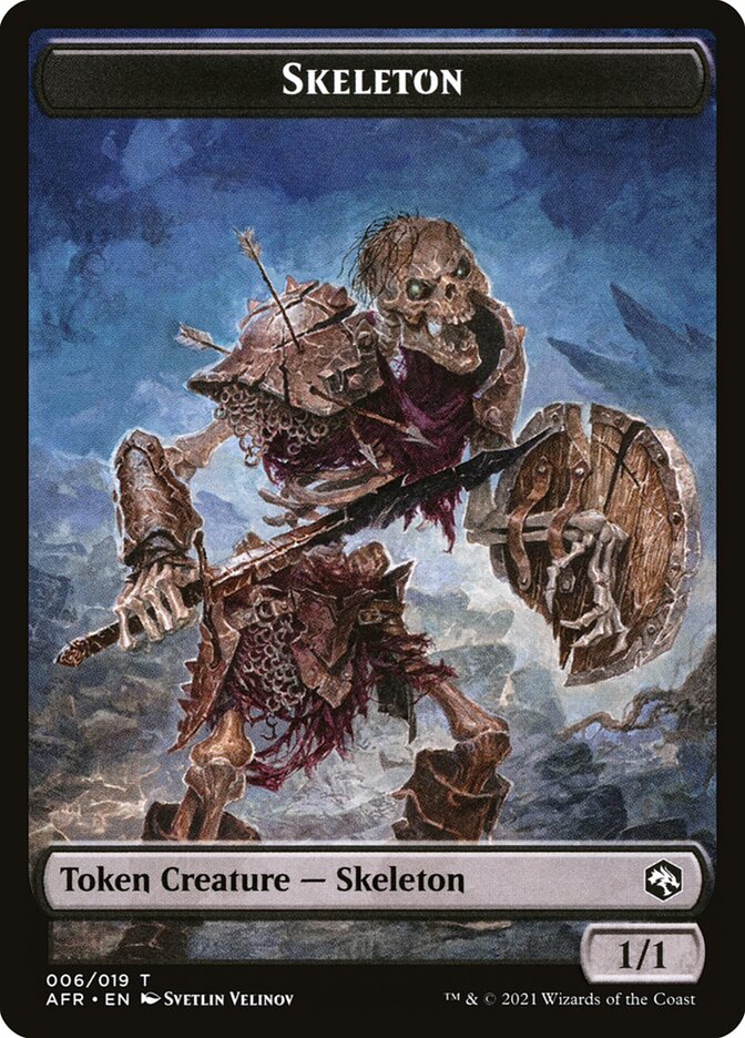 Illusion // Skeleton Double-Sided Token [Dungeons & Dragons: Adventures in the Forgotten Realms Commander Tokens] | Clutch Gaming