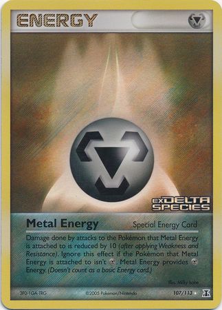 Metal Energy (107/113) (Stamped) [EX: Delta Species] | Clutch Gaming