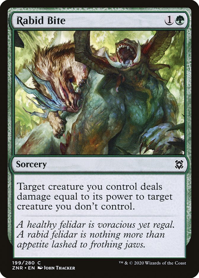 Rabid Bite [Zendikar Rising] | Clutch Gaming