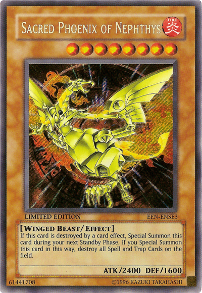 Sacred Phoenix of Nephthys [EEN-ENSE3] Secret Rare | Clutch Gaming