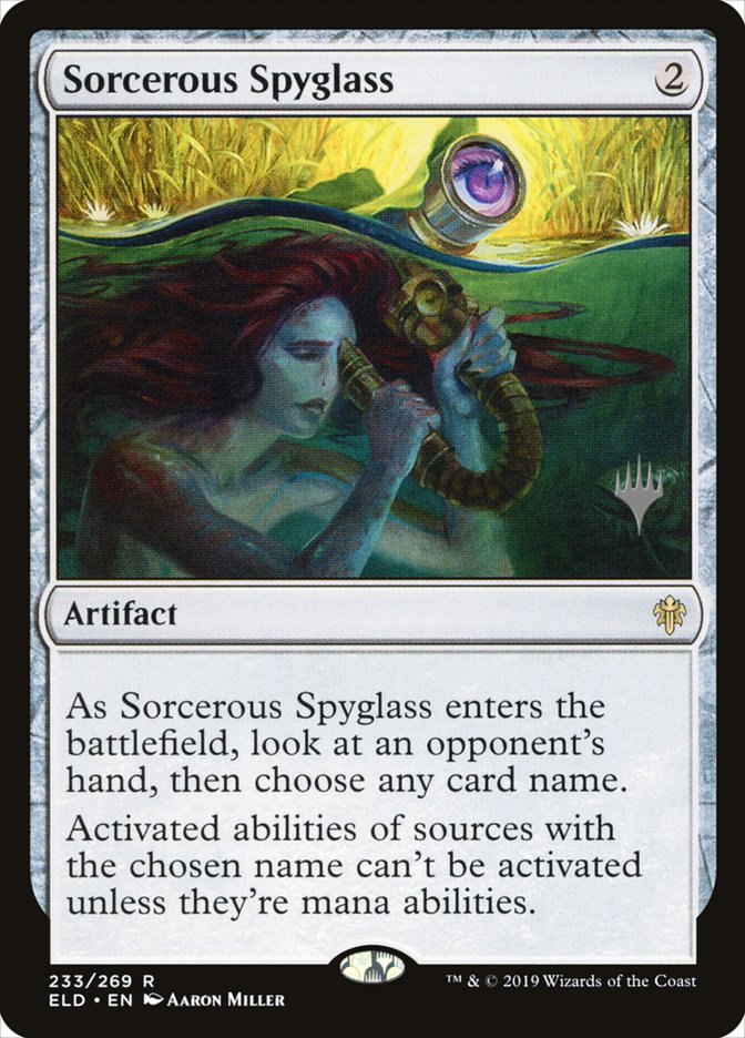 Sorcerous Spyglass (Promo Pack) [Throne of Eldraine Promos] | Clutch Gaming