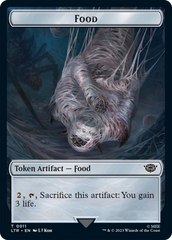 Food // Wraith Double-Sided Token [The Lord of the Rings: Tales of Middle-Earth Commander Tokens] | Clutch Gaming