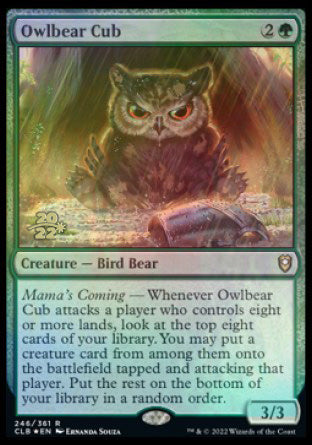 Owlbear Cub [Commander Legends: Battle for Baldur's Gate Prerelease Promos] | Clutch Gaming