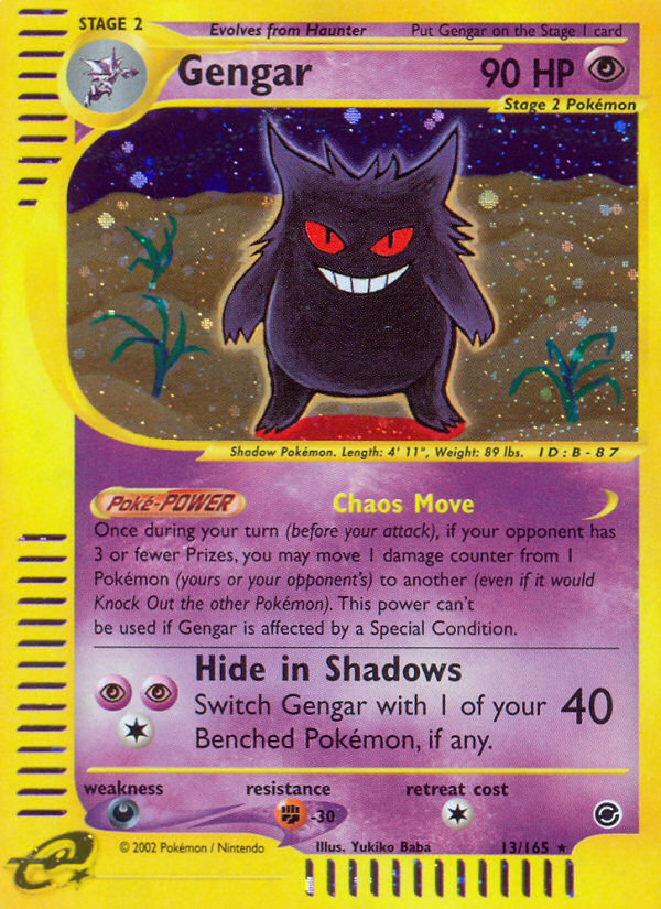 Gengar (13/165) [Expedition: Base Set] | Clutch Gaming