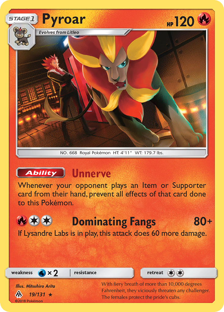 Pyroar (19/131) [Sun & Moon: Forbidden Light] | Clutch Gaming