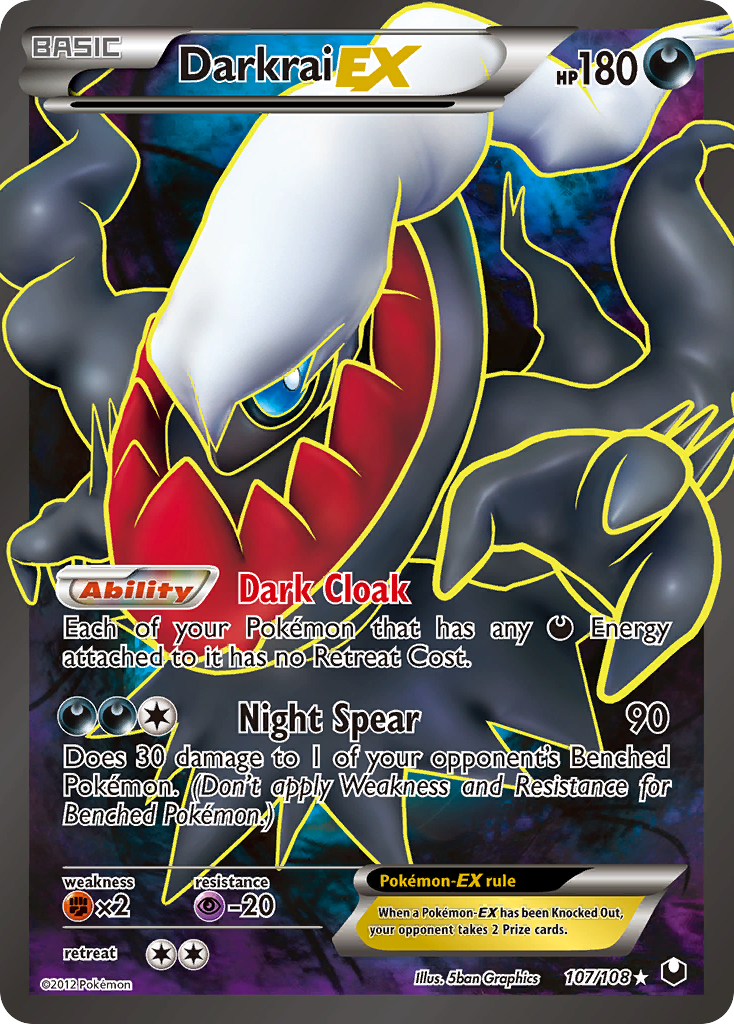 Darkrai EX (107/108) [Black & White: Dark Explorers] | Clutch Gaming