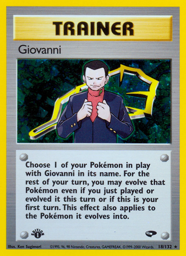 Giovanni (18/132) [Gym Challenge 1st Edition] | Clutch Gaming