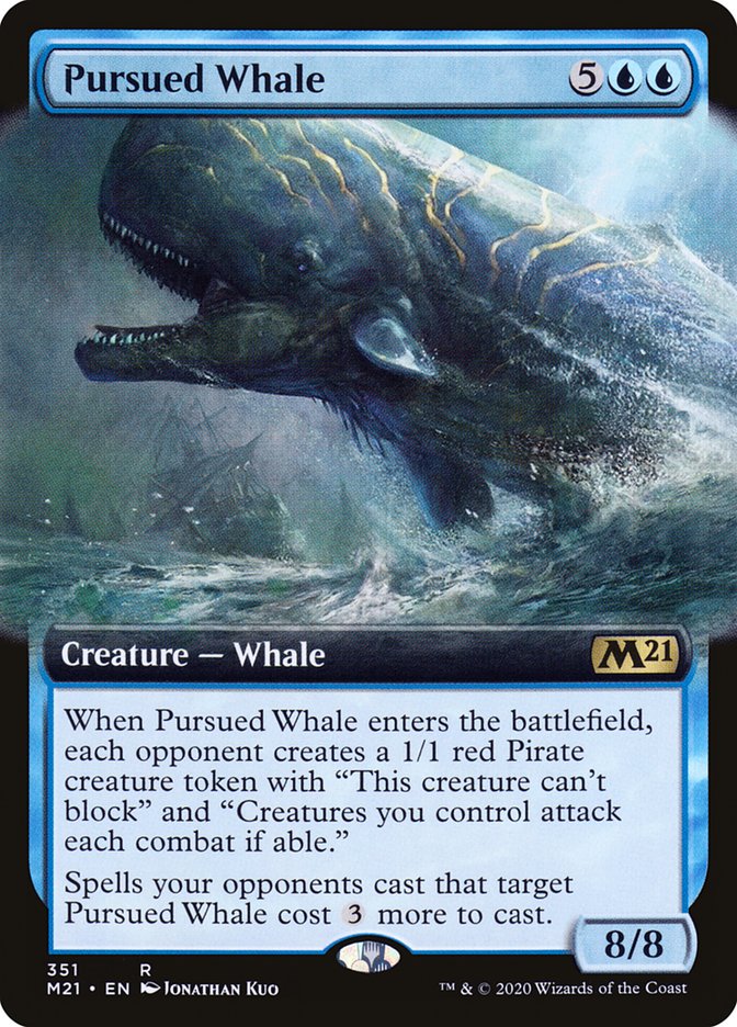 Pursued Whale (Extended Art) [Core Set 2021] | Clutch Gaming