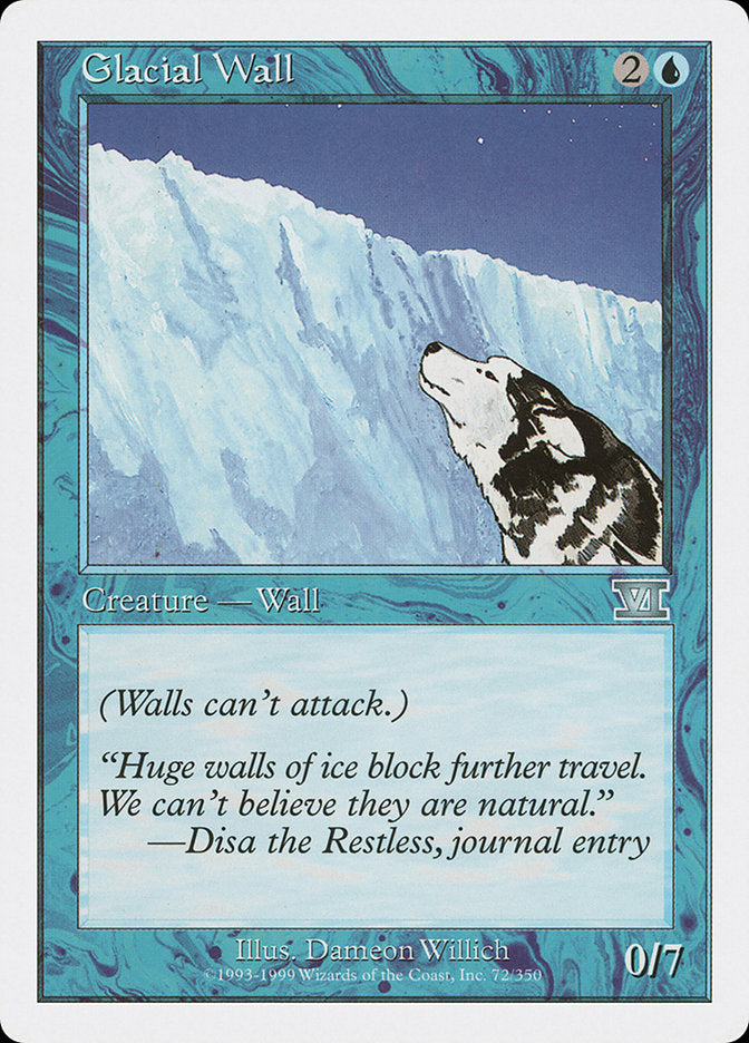 Glacial Wall [Classic Sixth Edition] | Clutch Gaming