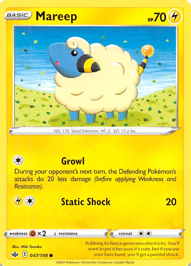 Mareep (047/198) [Sword & Shield: Chilling Reign] | Clutch Gaming