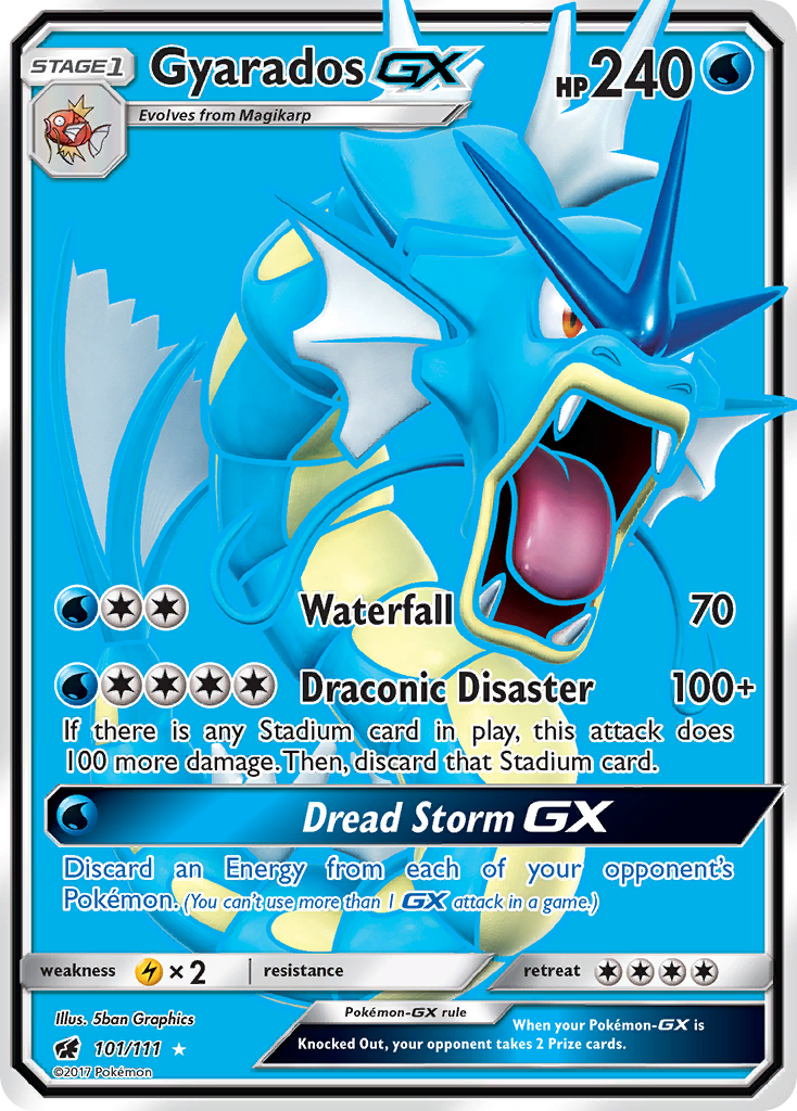 Gyarados GX (101/111) [Sun & Moon: Crimson Invasion] | Clutch Gaming