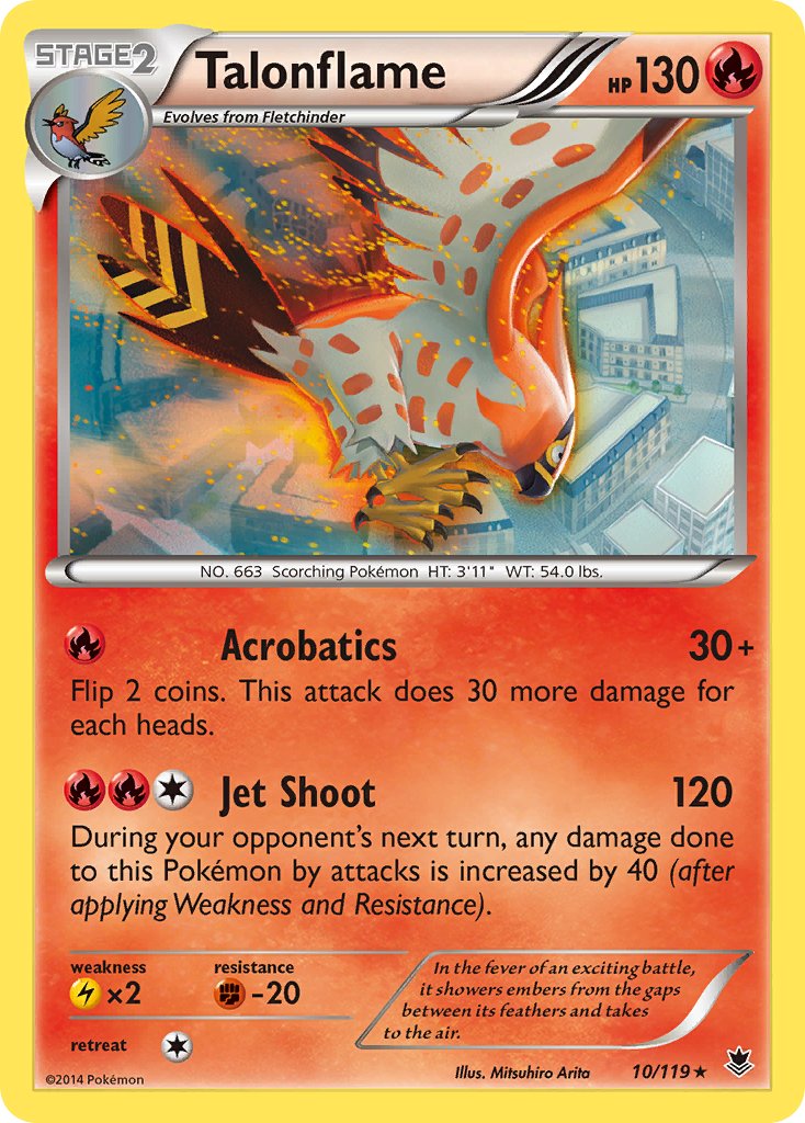 Talonflame (10/119) (Theme Deck Exclusive) [XY: Phantom Forces] | Clutch Gaming