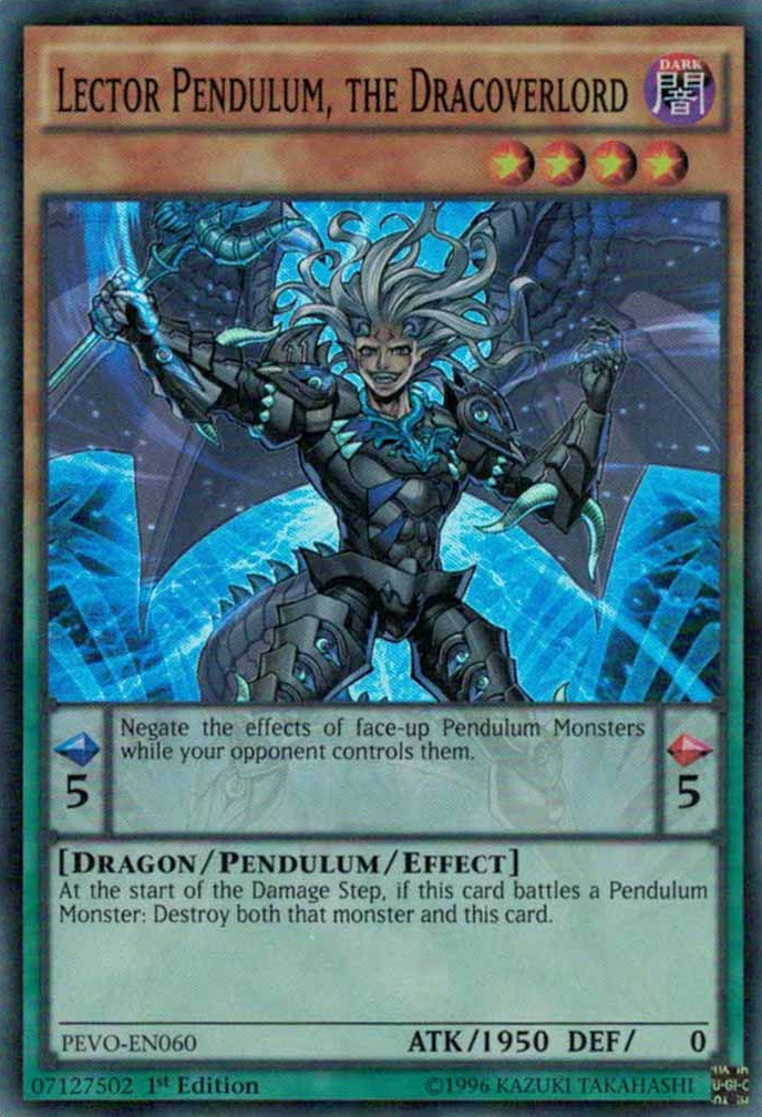 Lector Pendulum, the Dracoverlord [PEVO-EN060] Super Rare | Clutch Gaming