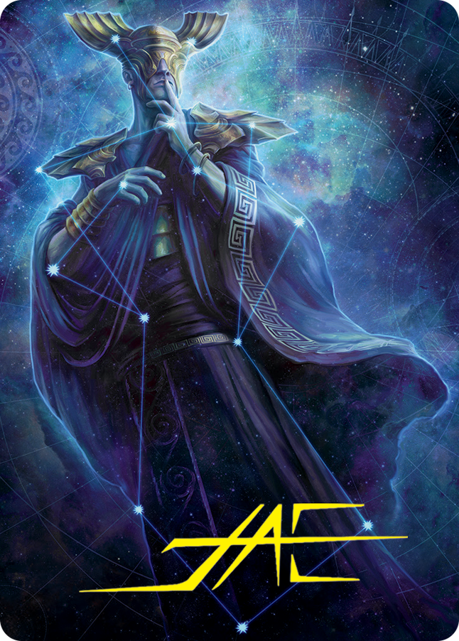 Atris, Oracle of Half-Truths Art Card (Gold-Stamped Signature) [March of the Machine Art Series] | Clutch Gaming