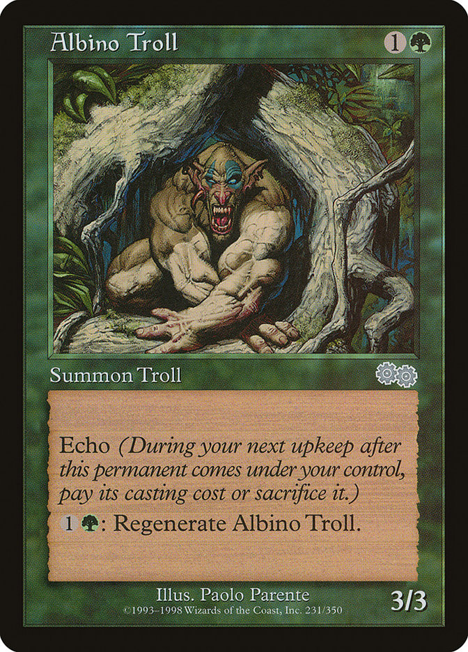 Albino Troll [Urza's Saga] | Clutch Gaming