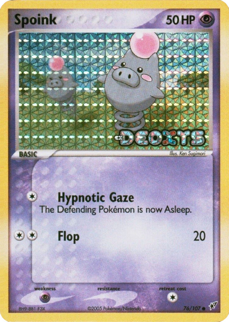 Spoink (76/107) (Stamped) [EX: Deoxys] | Clutch Gaming