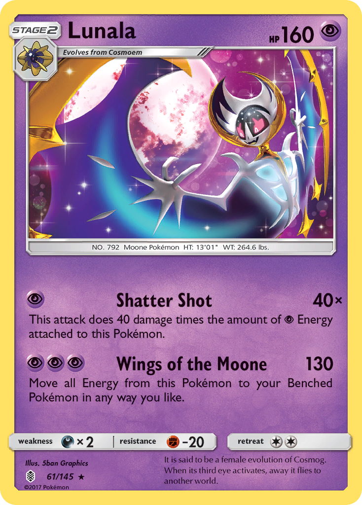 Lunala (61/145) [Sun & Moon: Guardians Rising] | Clutch Gaming