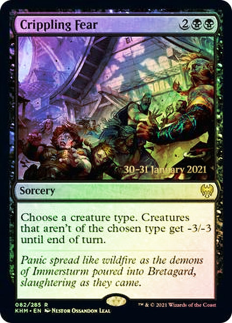 Crippling Fear [Kaldheim Prerelease Promos] | Clutch Gaming