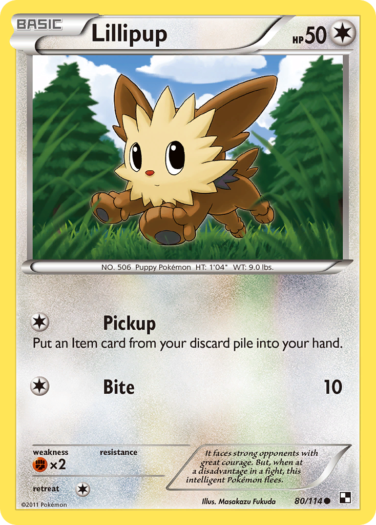 Lillipup (80/114) [Black & White: Base Set] | Clutch Gaming