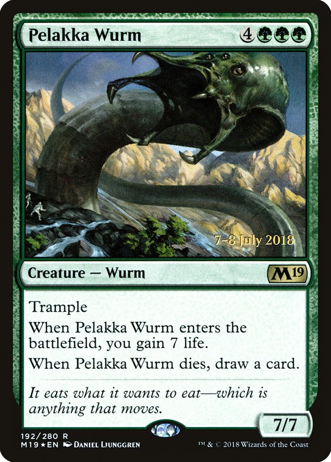 Pelakka Wurm [Core Set 2019 Prerelease Promos] | Clutch Gaming