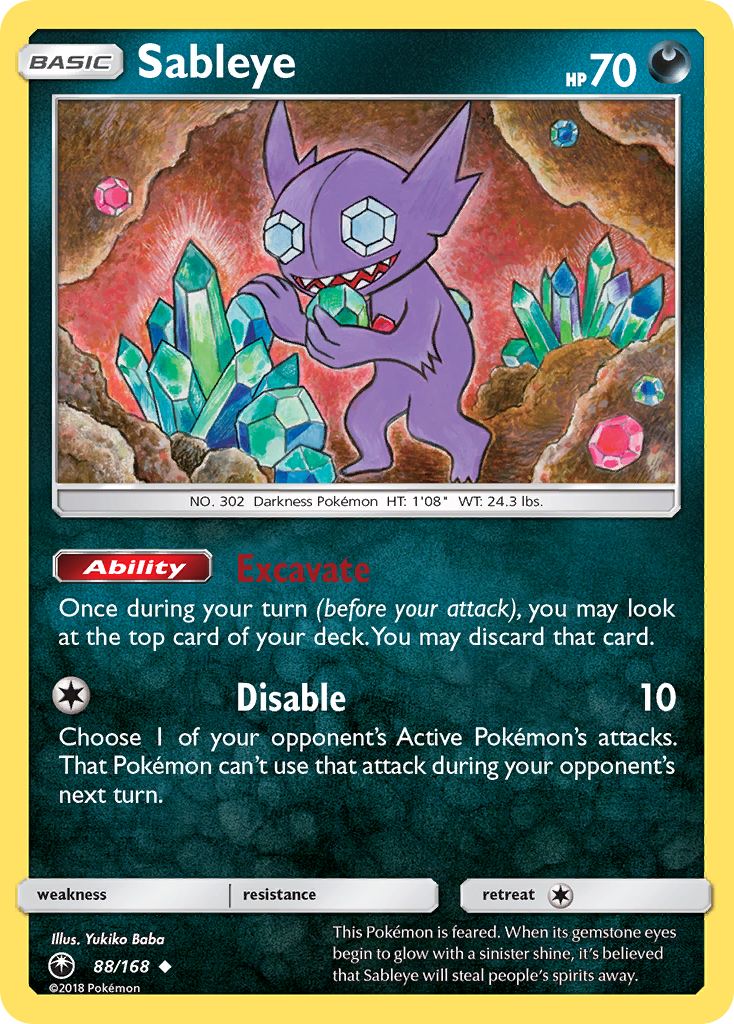 Sableye (88/168) [Sun & Moon: Celestial Storm] | Clutch Gaming