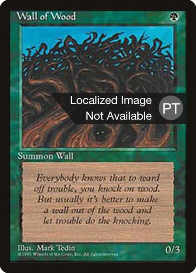 Wall of Wood [Fourth Edition (Foreign Black Border)] | Clutch Gaming