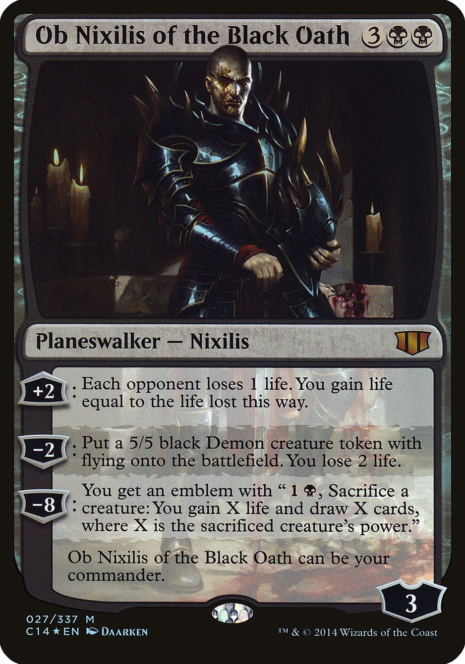 Ob Nixilis of the Black Oath (Oversized) [Commander 2014 Oversized] | Clutch Gaming