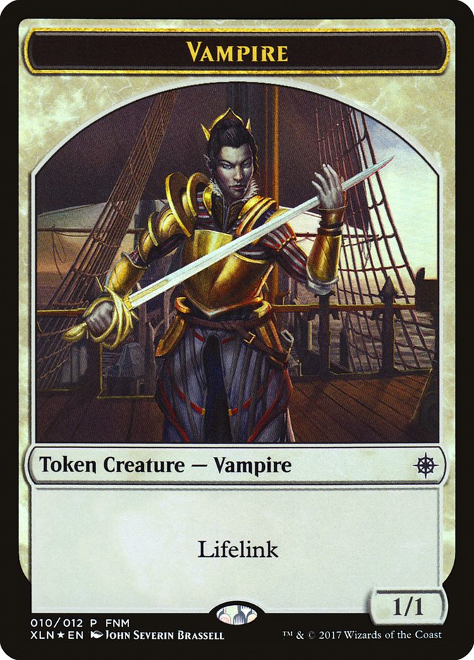 Vampire // Treasure Double-Sided Token [Friday Night Magic 2017] | Clutch Gaming